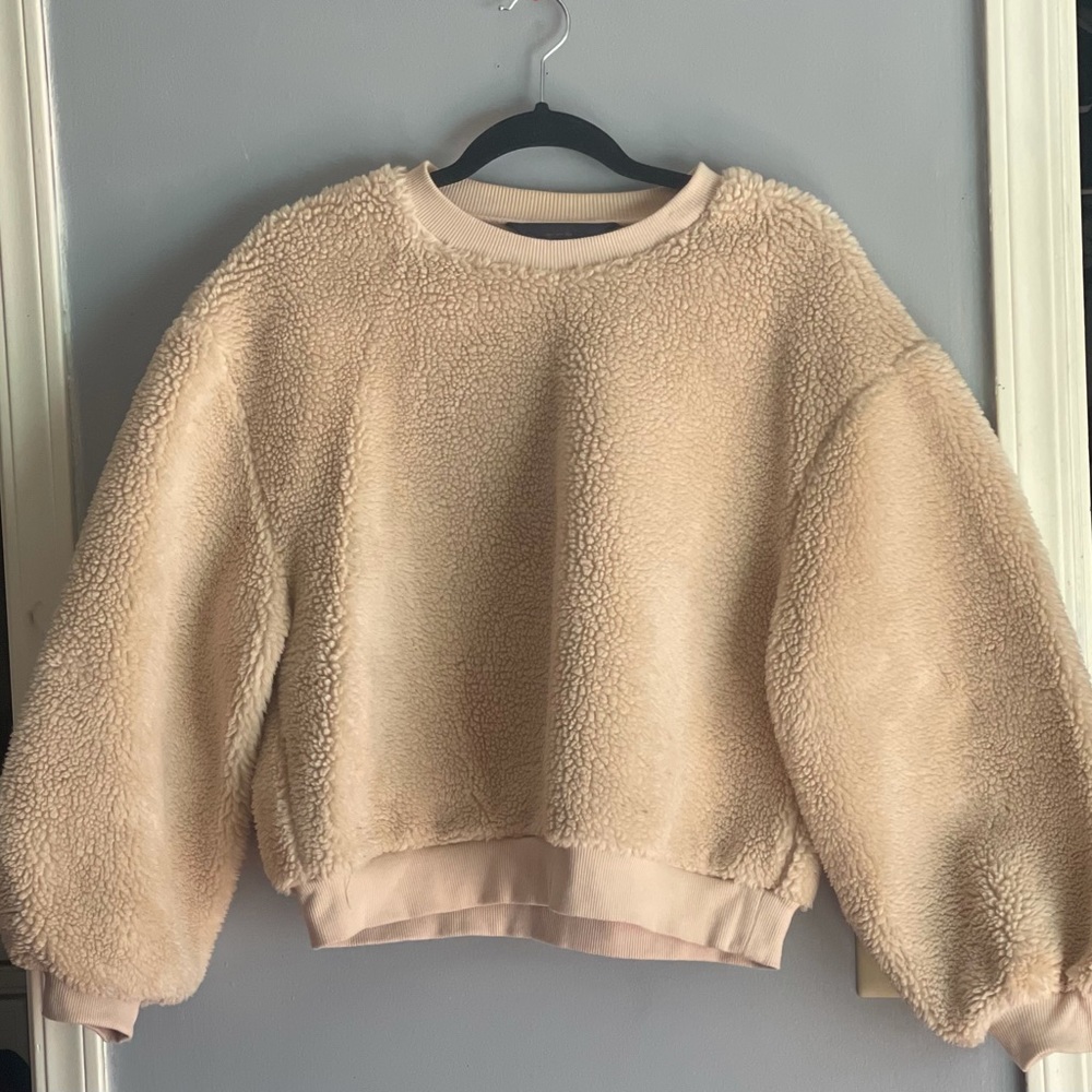 Rachel Roy Sherpa Sweatshirt Size L